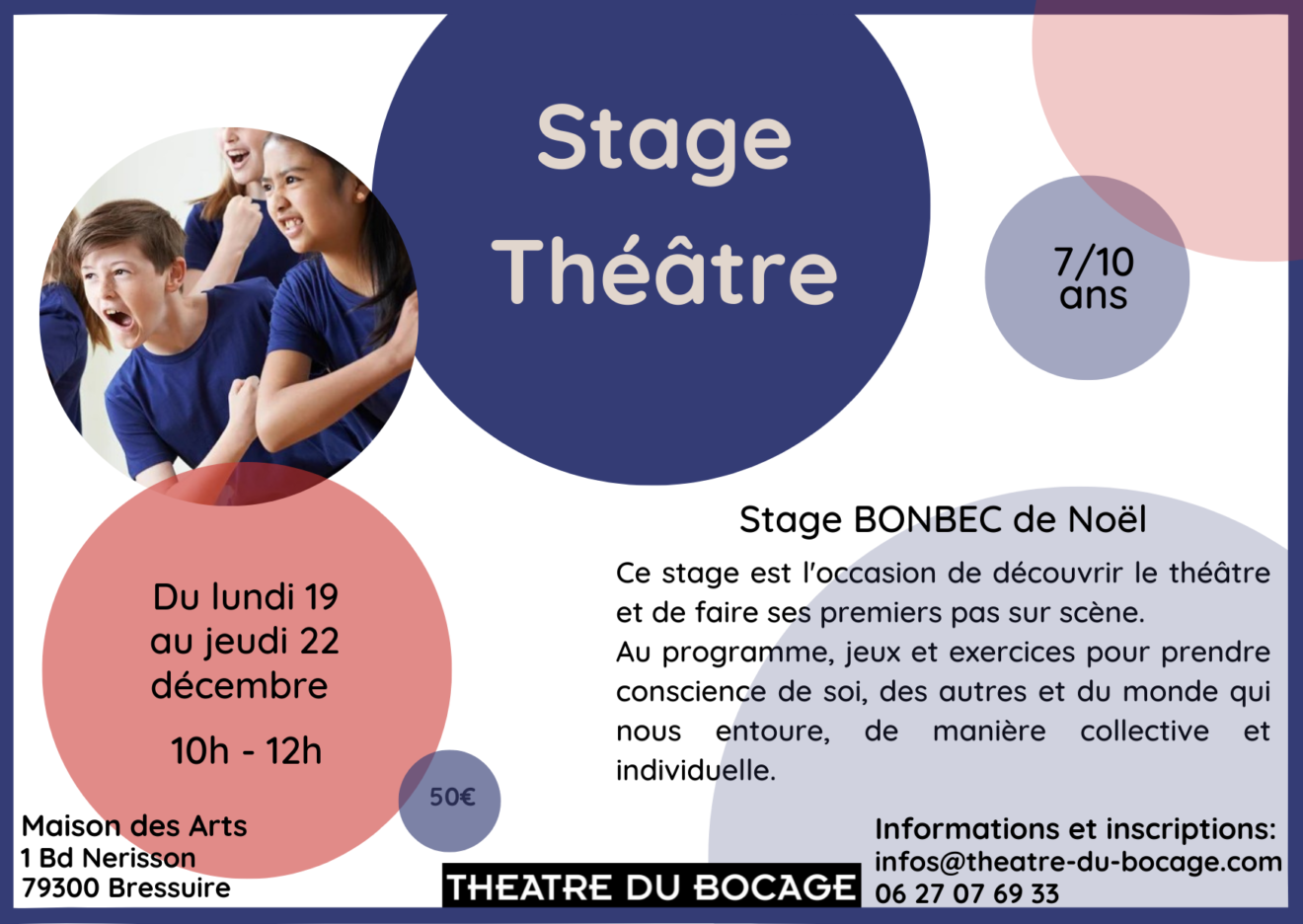 STAGE THEATRE DE NOEL ThéâtreduBocage